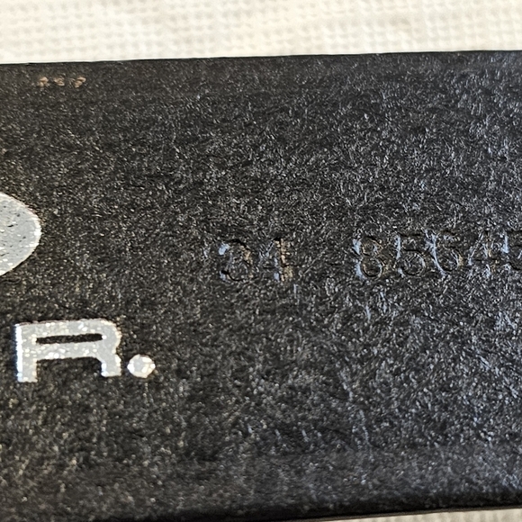 Mens ROPER black Western leather belt sz 34 - Picture 7 of 15